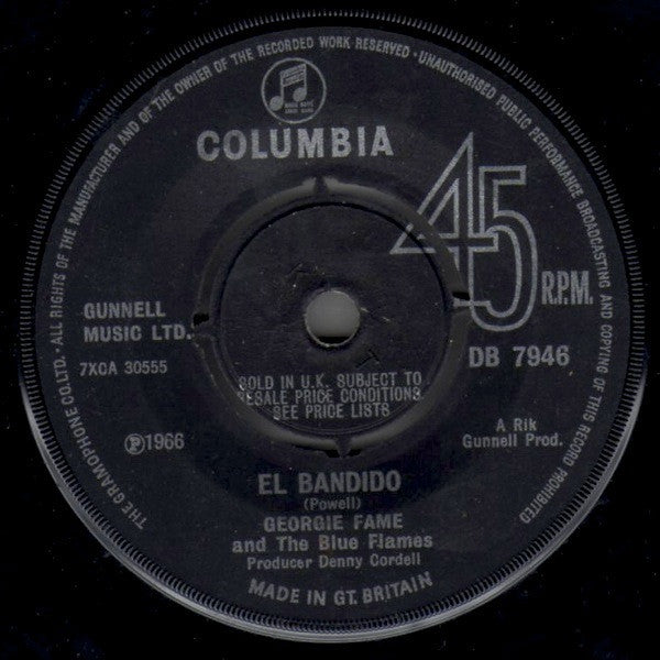 Georgie Fame & The Blue Flames : Get Away (7", Single)