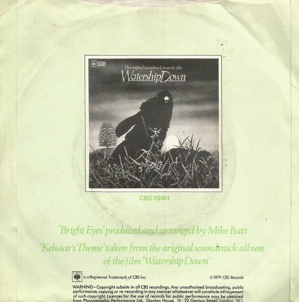 Art Garfunkel : Bright Eyes (7", Single, Pic)
