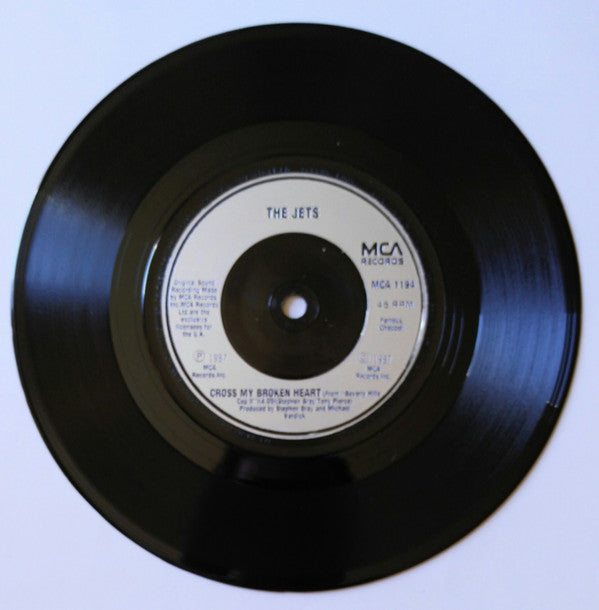 The Jets : Cross My Broken Heart (7", Single)