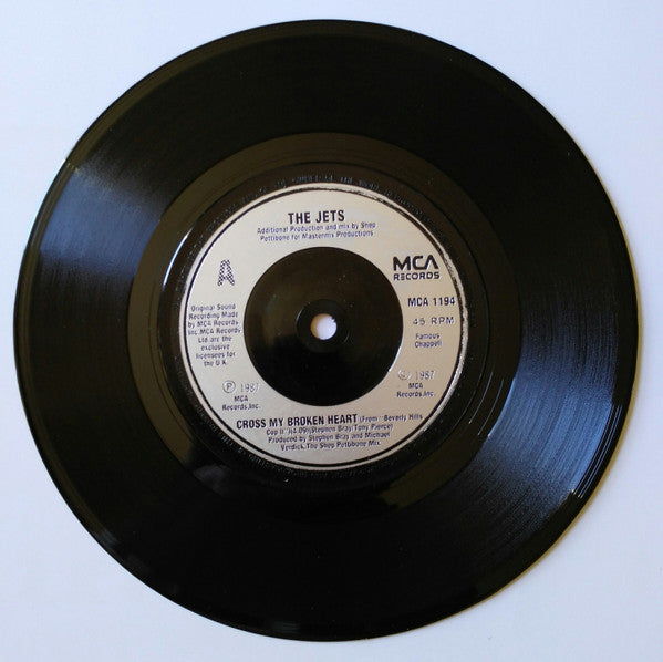 The Jets : Cross My Broken Heart (7", Single)