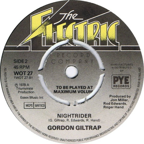Gordon Giltrap : Weary Eyes (7")