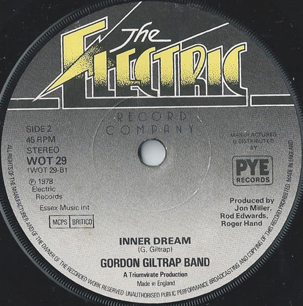 Gordon Giltrap Band : Fear Of The Dark (7", Single, Sol)