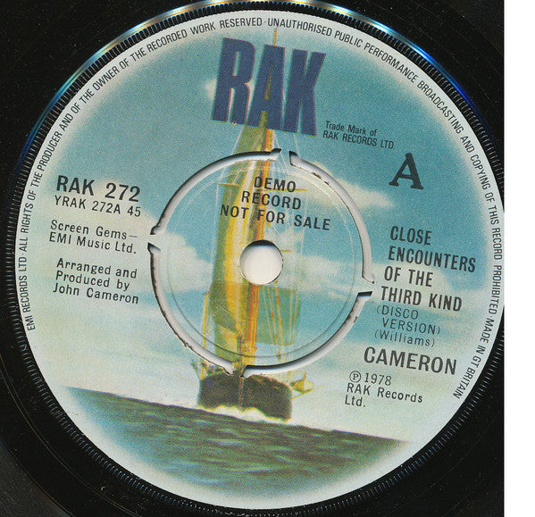 John Cameron (2) : Close Encounters Of The Third Kind (7", Promo)