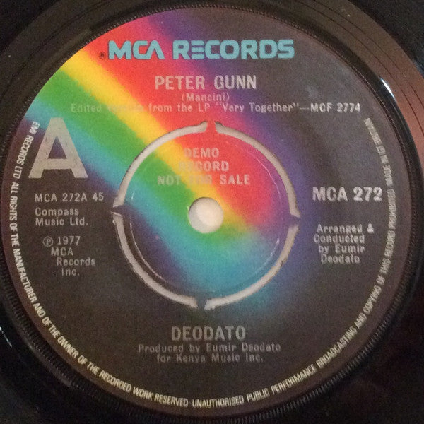 Eumir Deodato : Peter Gunn (7", Promo)