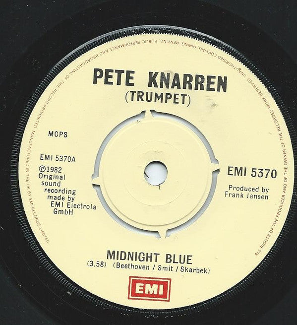 Pete Knarren* : Midnight Blue (7", Single)