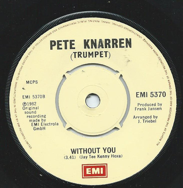 Pete Knarren* : Midnight Blue (7", Single)