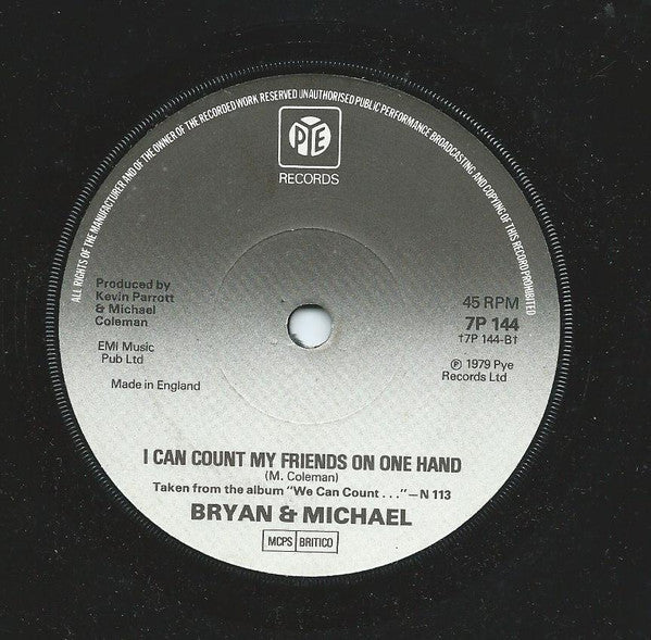 Brian & Michael : Pinocchio (7", Single, Promo)