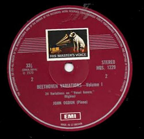 Ludwig van Beethoven, John Ogdon : Piano Variations, Vol. 1 (LP)