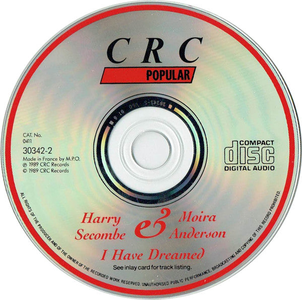 Harry Secombe & Moira Anderson : I Have Dreamed (CD, Album, RE, RM)