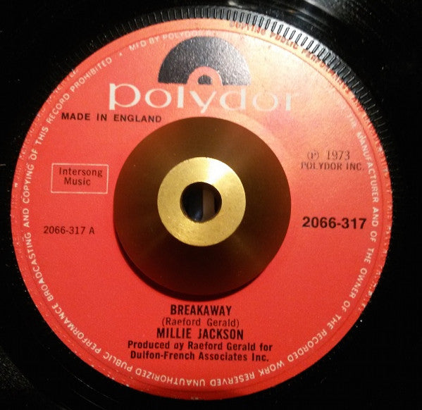 Millie Jackson : Breakaway (7", Single)