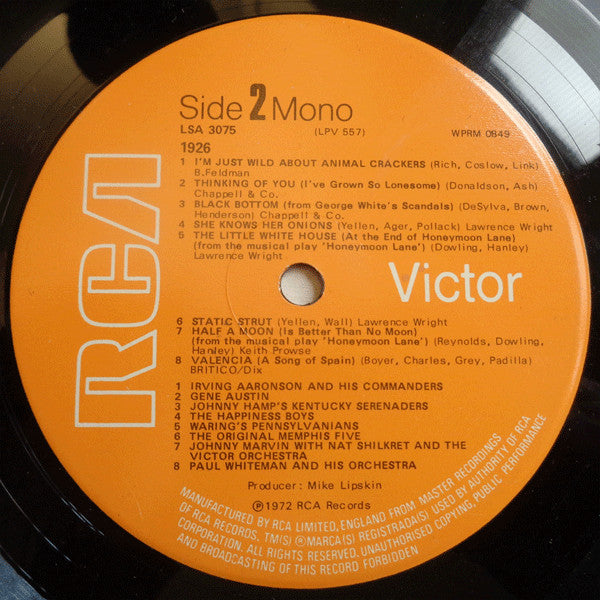 Various : 1926 (LP, Comp, Mono)