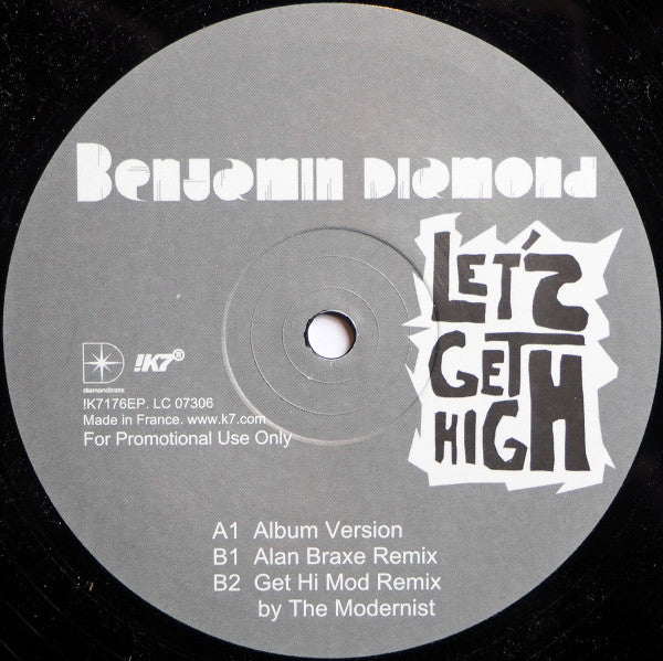 Benjamin Diamond : Let's Get High (12", Promo)