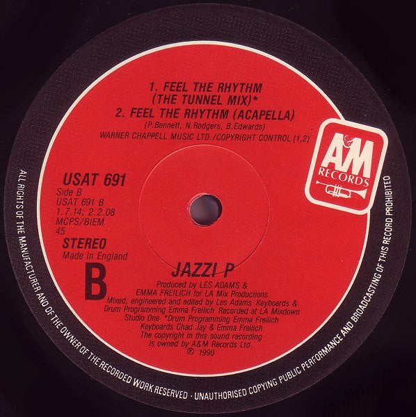 Jazzi P : Feel The Rhythm (12", Single)