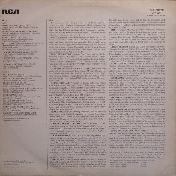 Various : 1928 (LP, Comp, Mono)