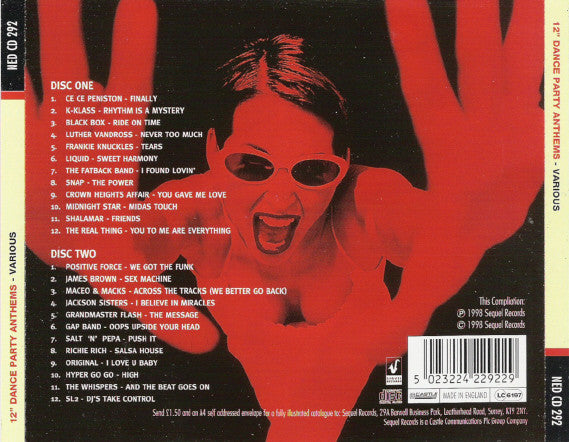 Various : 12" Dance Party Anthems (2xCD, Comp)