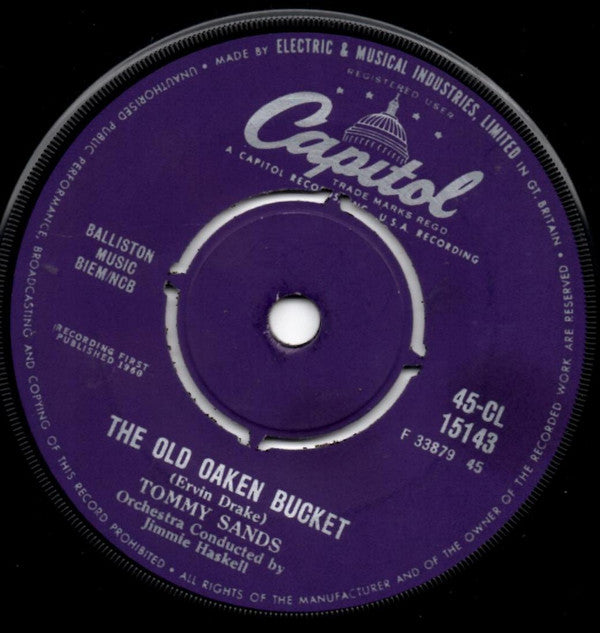 Tommy Sands : These Are The Things You Are / The Old Oaken Bucket (7")