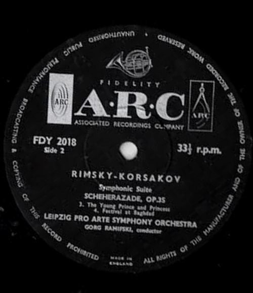Nikolai Rimsky-Korsakov - Leipzig Pro Arte Symphony Orchestra, Gorg Ramifski : Scheherazade, Opus 35 (LP)