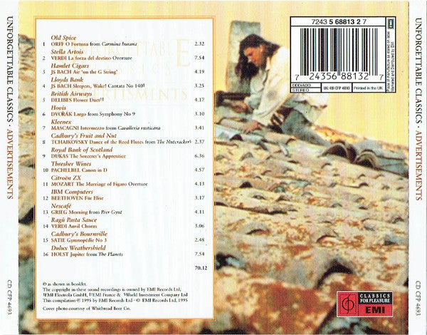 Various : Unforgettable Classics (Advertisements) (CD, Comp, RM)