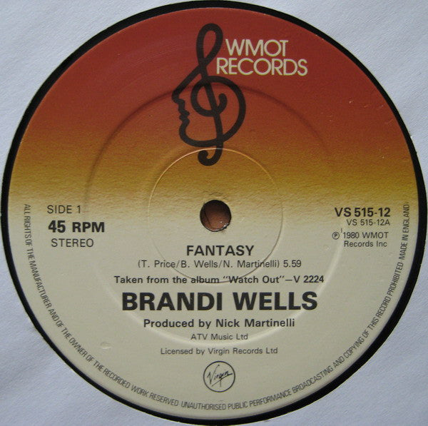 Brandi Wells : Fantasy (12", Single)