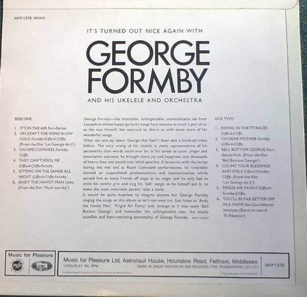 George Formby : It's Turned Out Nice Again (LP, Comp, Mono)