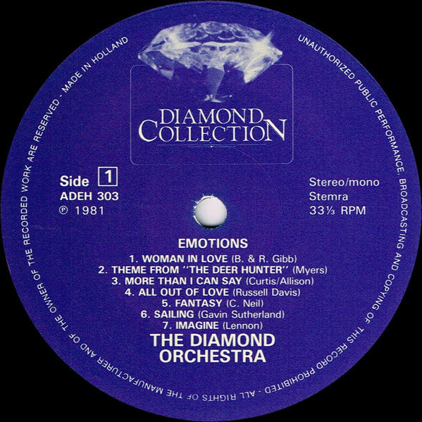 The Diamond Orchestra : Emotions - 28 Instrumental Dreams (2xLP, Album)