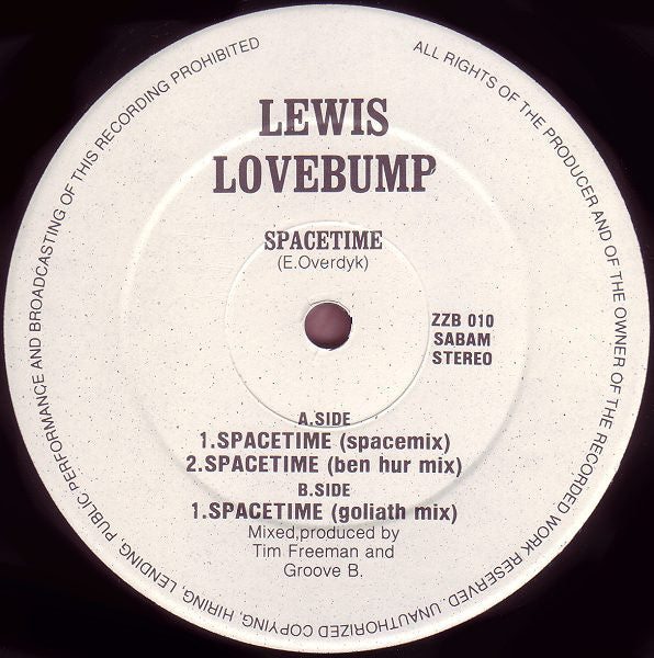 Lewis Lovebump : Spacetime (12")