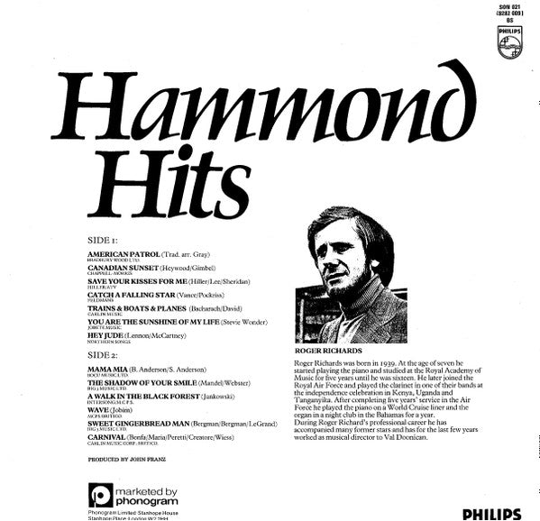 Roger Richards (2) : Hammond Hits (LP)