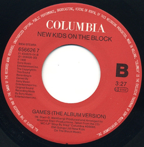 New Kids On The Block : Games (The Kids Get Hard Mix) (7", Single)