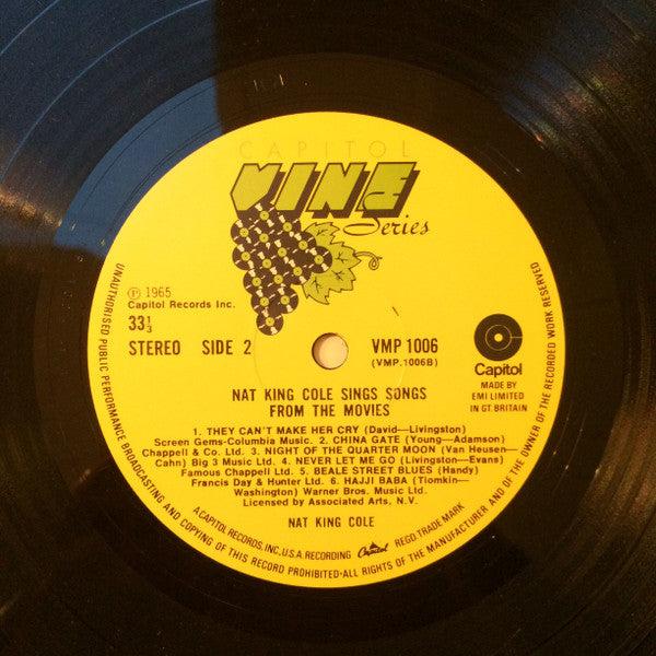 Nat King Cole : Nat King Cole Sings Songs From The Movies (LP)