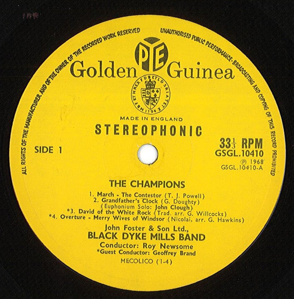 The Black Dyke Mills Band : The Champions! (LP, Album)