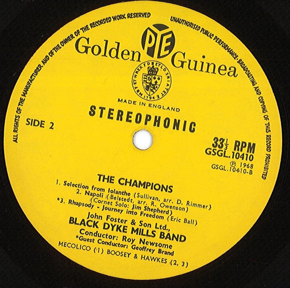 The Black Dyke Mills Band : The Champions! (LP, Album)