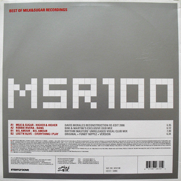 Various : Best Of Milk & Sugar Recordings (12", Comp)