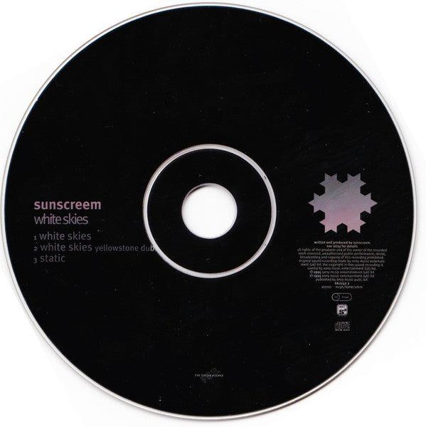 Sunscreem : White Skies (CD, Single)