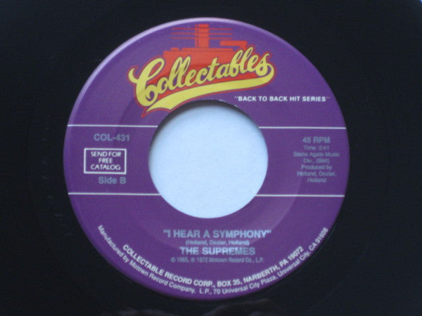 The Supremes : Nothing But Heartaches / I Hear A Symphony (7")