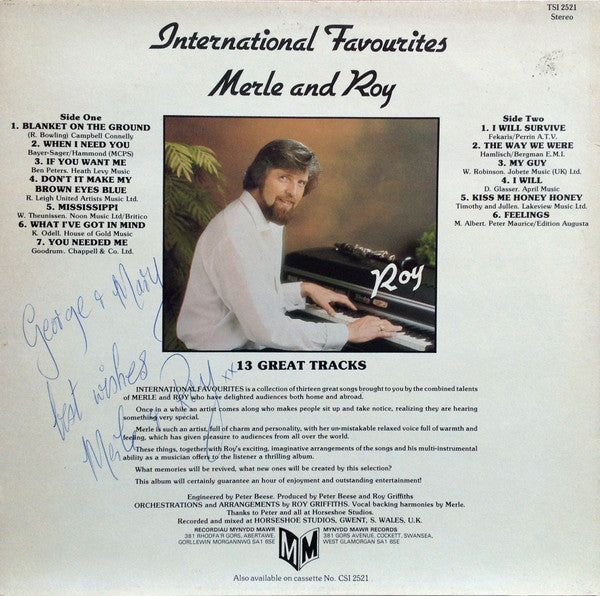Merle And Roy : International Favourites (LP)