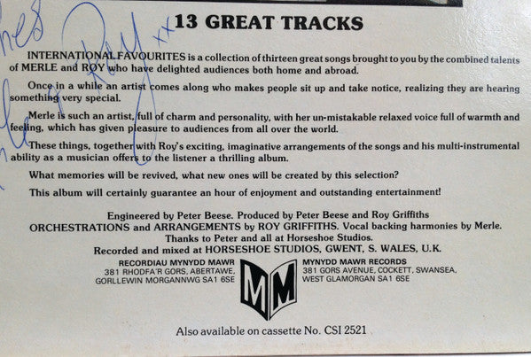 Merle And Roy : International Favourites (LP)