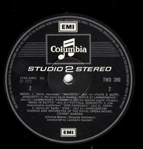 Various, Chorus Of The Royal Opera House, Covent Garden, Lamberto Gardelli : Famous Italian Opera Choruses (LP, Comp)