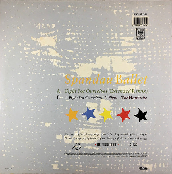 Spandau Ballet : Fight For Ourselves (Extended Remix) (12", Maxi)