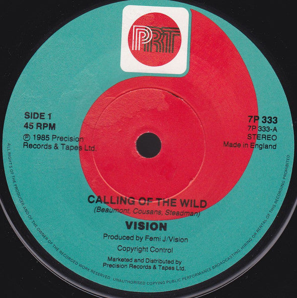 Vision (13) : Calling Of The Wild (7")