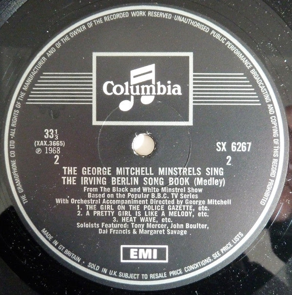 The George Mitchell Minstrels : The Irving Berlin Song Book (Medley) (LP, Comp, Mono)