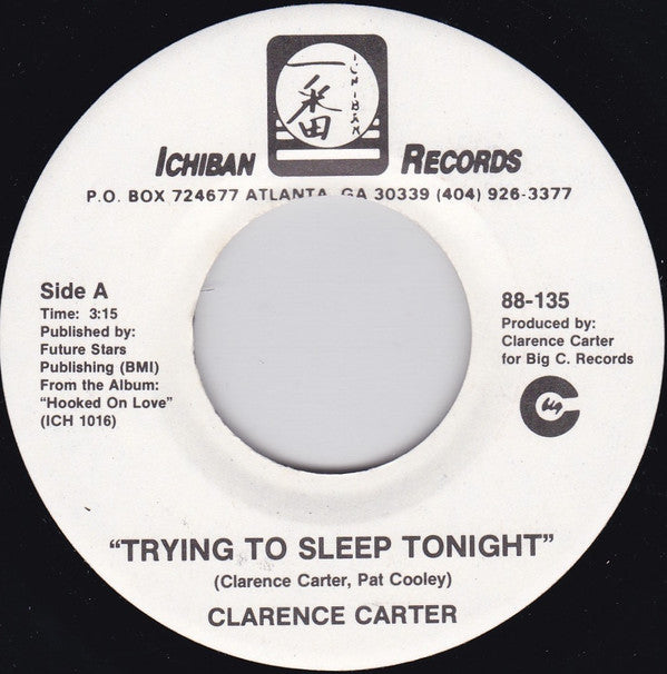 Clarence Carter : Trying To Sleep Tonight (7", Promo)
