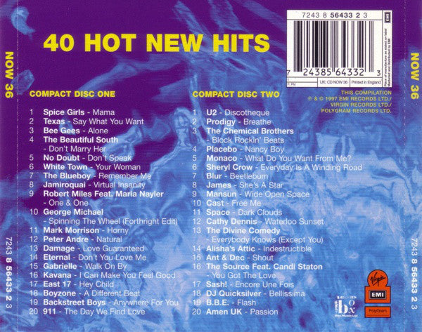 Various : Now That's What I Call Music! 36 (2xCD, Comp)