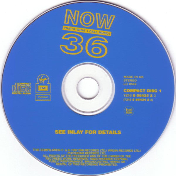 Various : Now That's What I Call Music! 36 (2xCD, Comp)