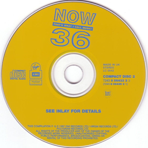 Various : Now That's What I Call Music! 36 (2xCD, Comp)