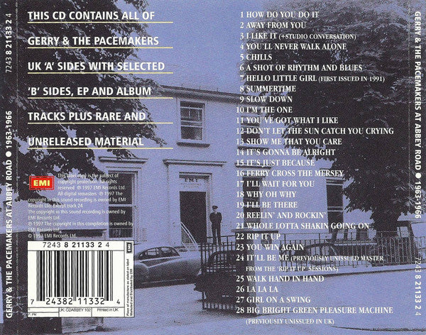 Gerry & The Pacemakers : At Abbey Road 1963 To 1966 (CD, Comp)