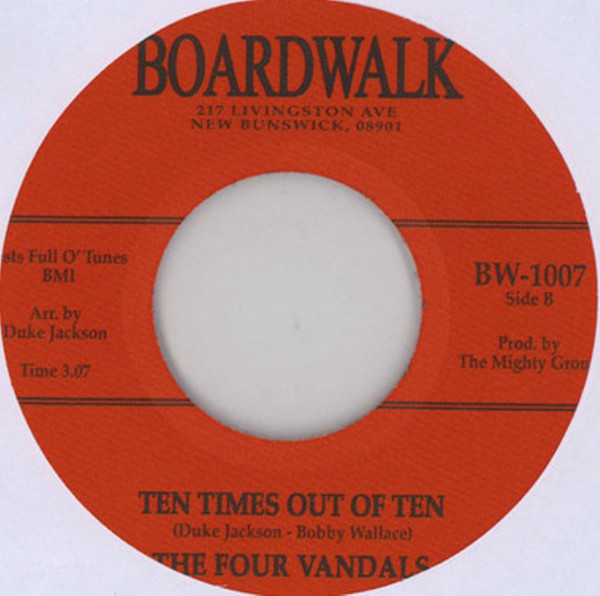 The Four Vandals : Big Strong Love In My Heart / Ten Times Out Of Ten (7")