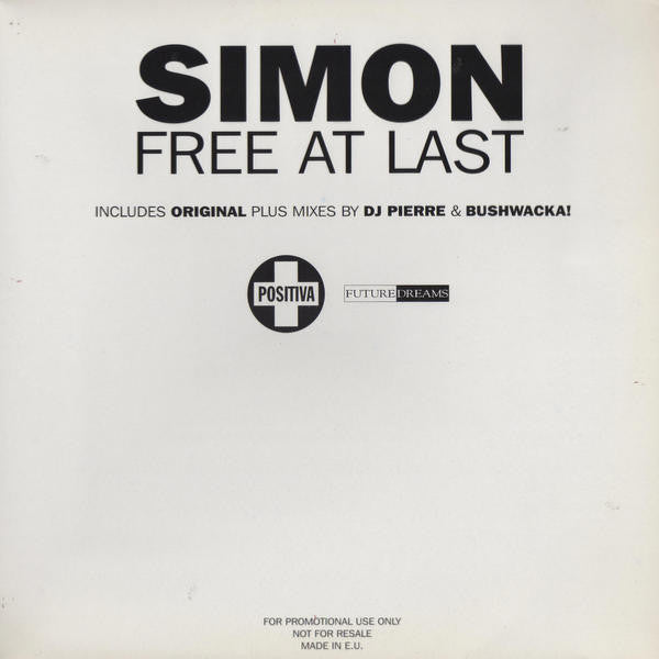 Simon : Free At Last (2x12", Promo)