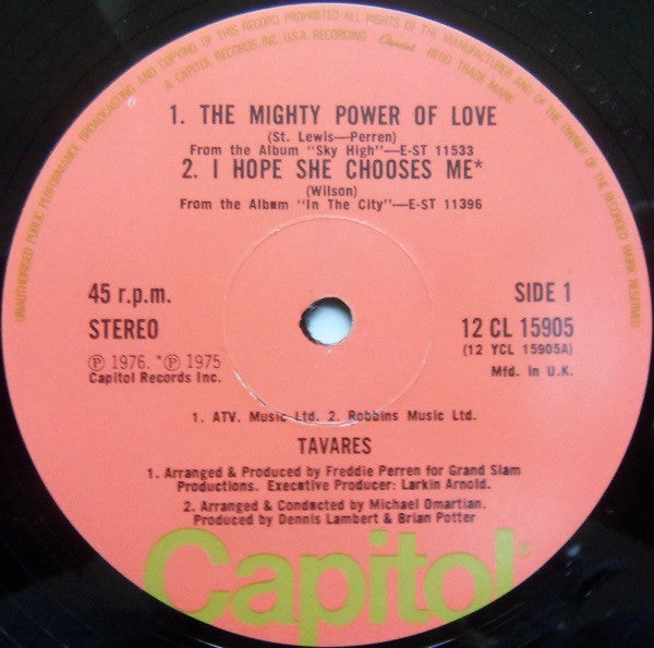 Tavares : The Mighty Power Of Love (12", Single)