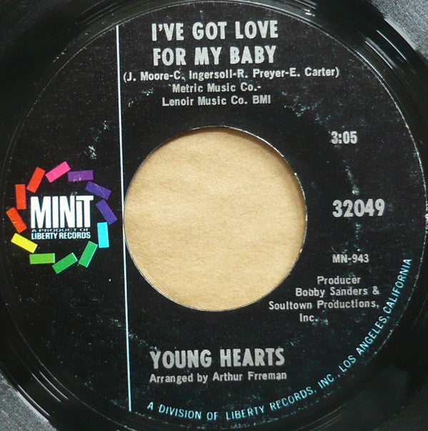The Younghearts : I've Got Love For My Baby / Takin' Care Of Business (7", Single, Styrene)