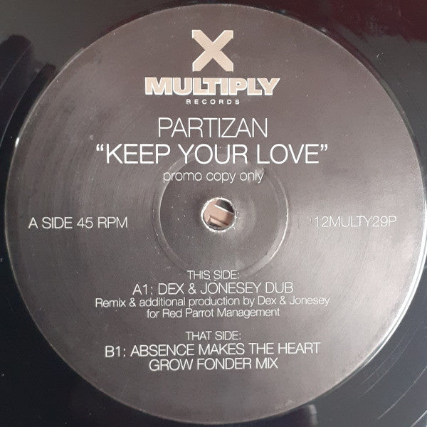 Partizan : Keep Your Love (2x12", Promo)